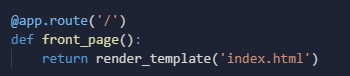 The front_page method